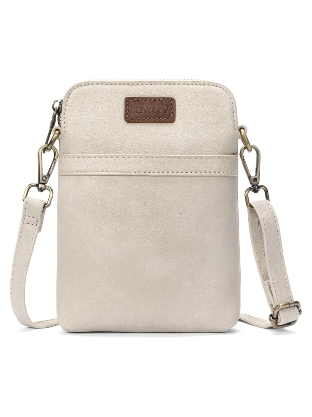 Small Vegan Leather Crossbody Phone Purse with Adjustable Strap, Wallet & Card